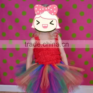 New Fashion Summer Style Girl Wholesale Pettiskirts for Teens Cheap Mini Dance Tutu Girls Casual Colorful Skirt thumbnail-1