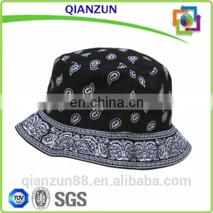 White Polyester Fashion Bucket Hat Sun Hat thumbnail-3