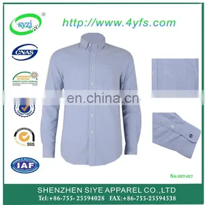 Classical Wholesale Men Dress Shirt With 100% Cotton in ShenZhen thumbnail-1