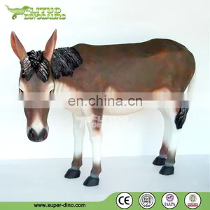 Fiberglass Statue of Life Size Donkey thumbnail-1