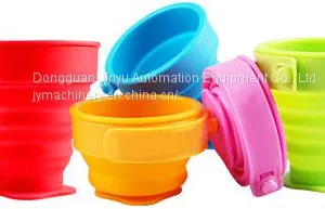 Portable Silicone Folding Water Bottle Travel Retractable Kettle Travel Compress Retractable Cup Folding Cup Machine thumbnail-5