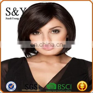 Stright Bobo Style Sythetic Wig Ployster Hair Wig Short Straight Hair Wig thumbnail-5