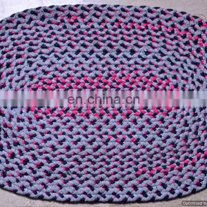 Indian Designer Handmade Rug Door Mat Floor Mat Embroidered Ethnic Art thumbnail-3