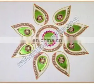 Rangoli Floor Design Diwali Decoration Indian Home Decor thumbnail-1
