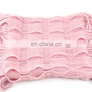 Wholesale Hot Sell Street Fashion Style Mix Color Knit Loop Scarf With Tassel thumbnail-4