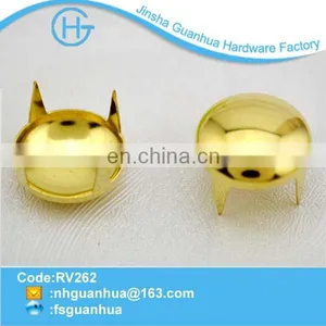 Fancy Colored Prong Gold Dome Stud thumbnail-1
