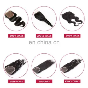 Fast Shipping Raw Brazilian Hair Loose Wave Brazilian Hair Closure thumbnail-6