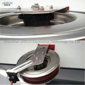 LC607 OLS Spring Retractable 304 Stainless Steel Hose Reel Water Air Cable Reels With 5 Million Life Time Rotary Joint thumbnail-3