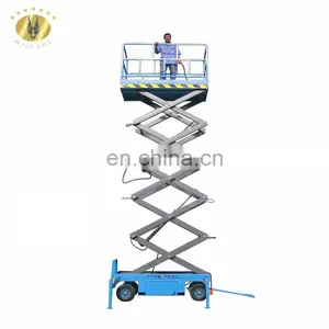 7LSJY Shandong SevenLift Outdoor Electric Towable Hydraulic Rising Single Person Underwater Spring Loaded Scissor Lift China thumbnail-4