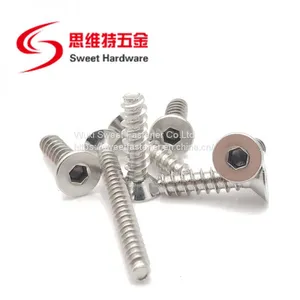 Countersunk Head Socket Screw A2 A4 Stainless Steel Blunt Tip Tapping Screw With Competitive Price thumbnail-3