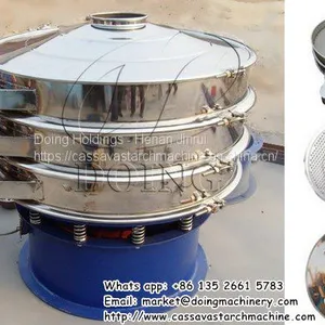 Hot Sale Cassava Starch Sieving Machine Vibration Sieve Which Can be Used in Industrial Plant and Homeshops thumbnail-1