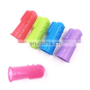 Dog Toothbrush Bite Toy Finger Teeth Cleaner Brush Hygiene Dogs Cleaning Toy Fingers Brush thumbnail-7