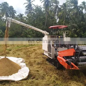 Wishope Machinery Paddy Field Use Full Feeding Rice Harvester Combine Harvest Machine thumbnail-5