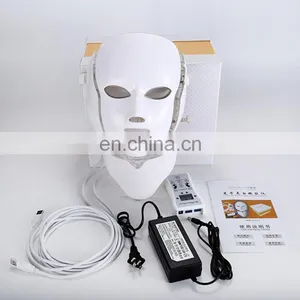 2021 New Facial Beauty Therapy 7 Colors Mask Led Neck Face Mask Led Mask thumbnail-5