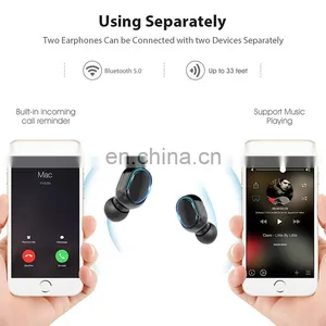 Earphone Headset 2021 New Product Amazon Hot Sale OEM E7S Sports TWS Charging Wireless Headphone Wireless Earbud Drop Shipping thumbnail-3