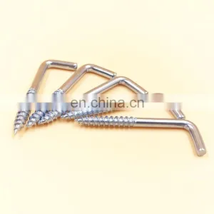 L Type C Type Screw Hook Self Tapping Screws Square Cup Hook Decorative Eye Bolts thumbnail-3