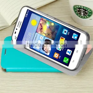 MOFi Case Housing for Huawei Ascend G730, Celular Phone Coque Flip Leather Back Cover for Huawei G730 thumbnail-2