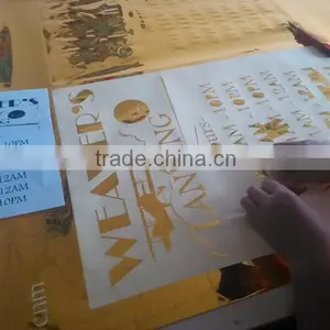 Window Lettering Sticker Kiss Cut Gold Sticker Decoration thumbnail-1