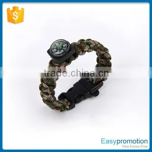 Customized Paracord Adjustable Survival Bracelet Wholesale thumbnail-4