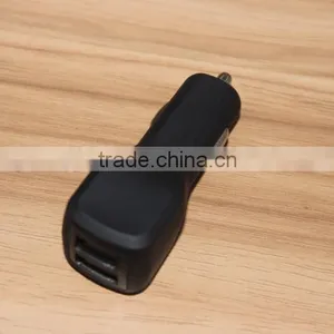 3.1Amp 3100mA Output Dual 2nd USB Vehicle Auto Car Charger With Black Painting Rubberized Finished thumbnail-4