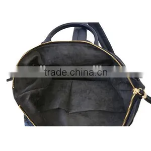 Genuine Cow Leather Black Travelling Backpack School Backpack Bag for Men for Women thumbnail-6