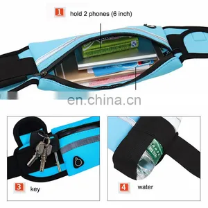 for Women Men Running Waist Bag Canvas Sports Jogging Portable Outdoor Phone Holder Sport Accessories Fanny Pack Waist Bag thumbnail-3