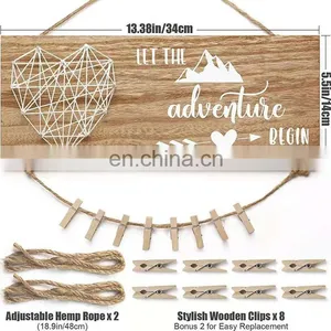 Modern Home Kids Birthday Party Wood Fall Wall Hanging Art Decor Living Room Pictures Decorations for Home Luxury thumbnail-2