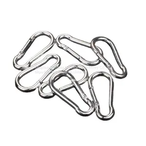 Galvanized Iron Track Shape U-shaped Quick Link Ring Outdoor Cross Border Buckle Spring Hook Safety Buckle Chain Link Buckle thumbnail-1