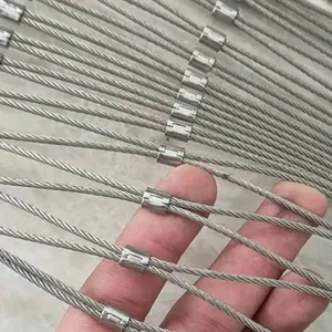 Durable Stainless Steel Rope Mesh Resistant to Corrosion, Weathering, and High Tensile Stress thumbnail-1