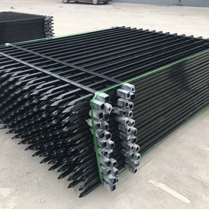 Steel Fence Panel Galvanized Residential Area Security Fence Galvanized Steel Security Fence thumbnail-6