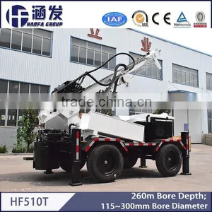 HF510T Trailer Type 260m Water Well Drilling Rig thumbnail-3