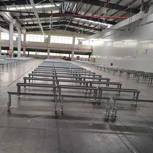 Jinchuan Custom AGV Pallet Buffer Rack, Support Frame for Under-Ride AGV, Line-Side Pallet Storage Rack for Smart Factory thumbnail-5
