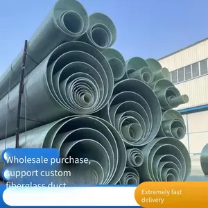 Exhaust Gas Deodorization Exhaust Duct, Frp Outdoor Chimney, Fiberglass Cable Duct, Pultruded and Wound Pipe thumbnail-5
