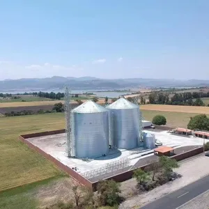 Heavy Duty Galvanized Steel Grain Silo for Farm Storage and Agricultural Processing thumbnail-3