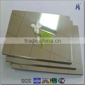 Imported Mirror Aluminum Mirror Finish Wall Decoration Panel thumbnail-1