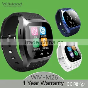 M26 Bluetooth Smart Watch Wristwatch Smartwatch With LED Alitmeter Music Player Pedometer For Apple IOS Android Smart Phone thumbnail-1