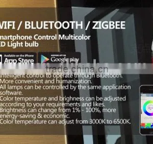 LED BULBS LIGHTING ,BLUETOOTH APP CONTROL, E27,7w ,85v~240v,CUSTOME DESIRE LAMPS AND LABLES thumbnail-2