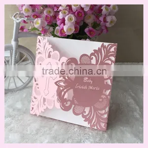 Cheap Laser Cut Cards Wedding Invitation Card Made in Chinese Factory,baby Christening and Quinceanera Inviteation Greetingcard thumbnail-6