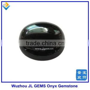 Semiprecious Natural Black Oval Agate thumbnail-1