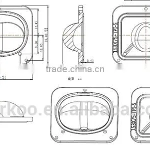 Seoul P9 Silicon Streetlight Lens With Holders DK24-153*75-TP-I-S thumbnail-2