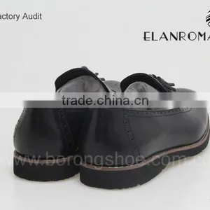 Genuine Leather Casual Tassel Shoes for Men With Black Color Fashion Man Casual Shoe thumbnail-5
