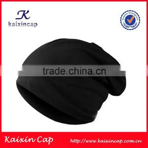 Fashionable New Design Winter Warm Soft Plain Black Beanie Hat thumbnail-1