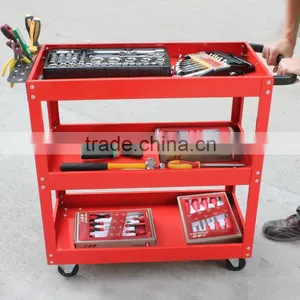 LAOA 3 Layer Tool Trolley, Multifunction Prepare and Accessories Tool Trolley Cart thumbnail-4