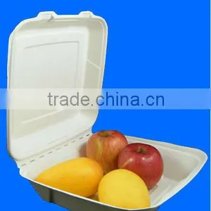 Eco-smart Disposable Microwavable 8" Clamshell Box thumbnail-1
