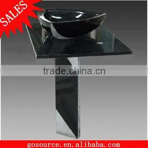 Shanxi Black Stone Pedestal Sink thumbnail-1