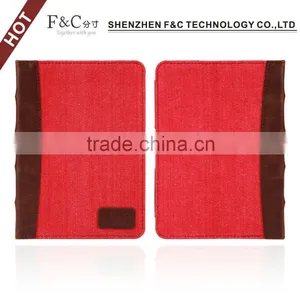 Book Style Canvas Case Cover for 2014 Amazon Kindle Touch E-bopk thumbnail-5