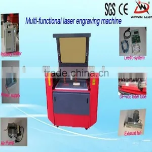 Dowell DP(50w)+CO2 60w Double Heads Laser Engraving Machine for Metal,non-metal Material Hot thumbnail-2