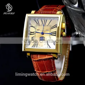 New Products Men Wrist Watch Wholesale China Watch Thin Quartz Stainless Steel Back Watch thumbnail-2