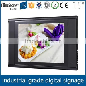 FlintStone 15 Inch LCD Advertising Display, LCD Auto Playing Digital Advertising Screen, Loop Playing Digital Commercial Monitor thumbnail-2