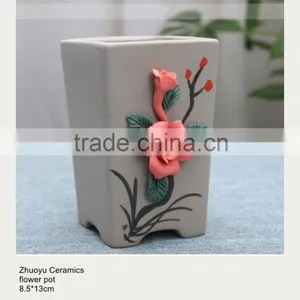 Flower Pot With Hand Craft Flower thumbnail-2